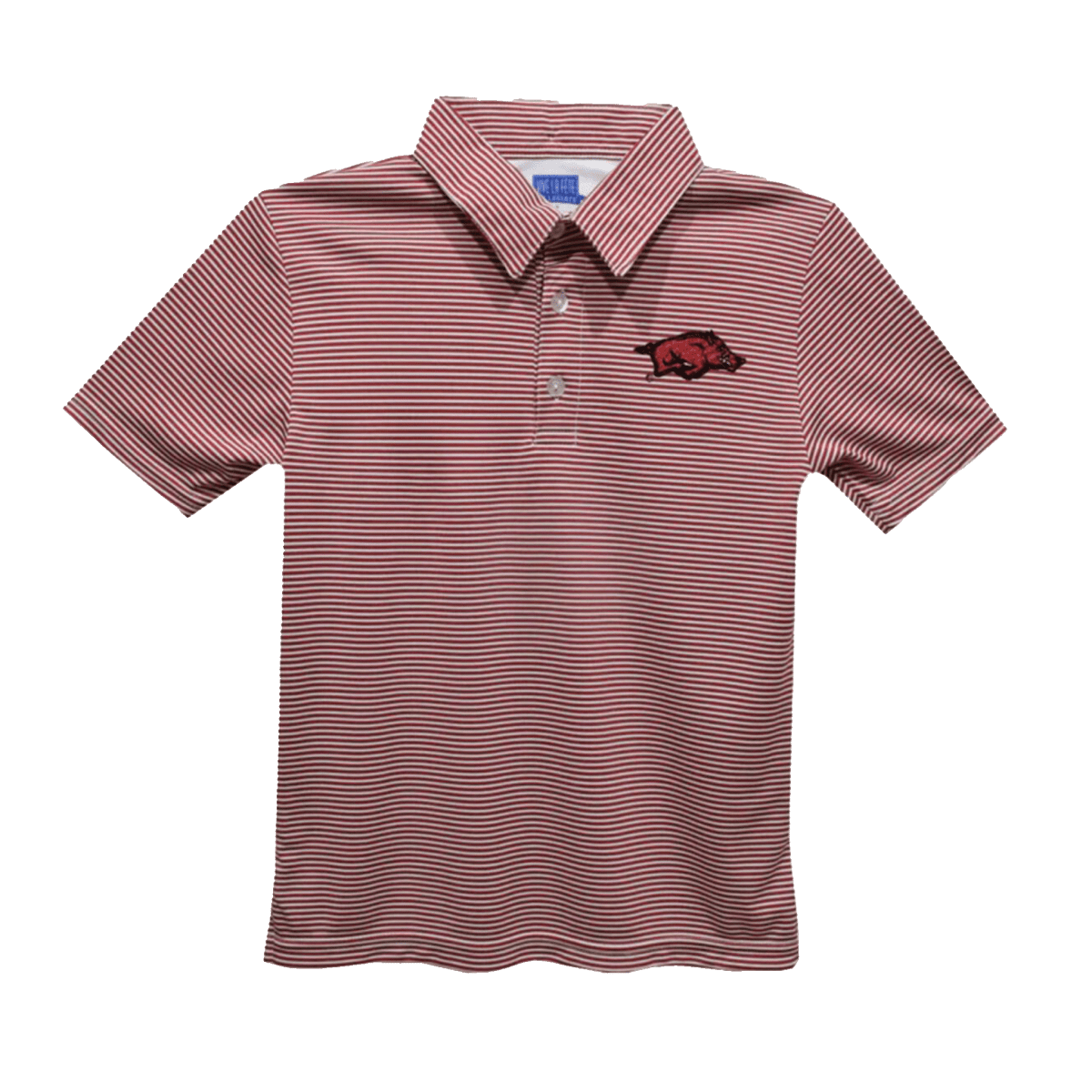 University of Arkansas Youth Stripes Short Sleeve Polo Box Shirt - Shop B - Unlimited - youth tee