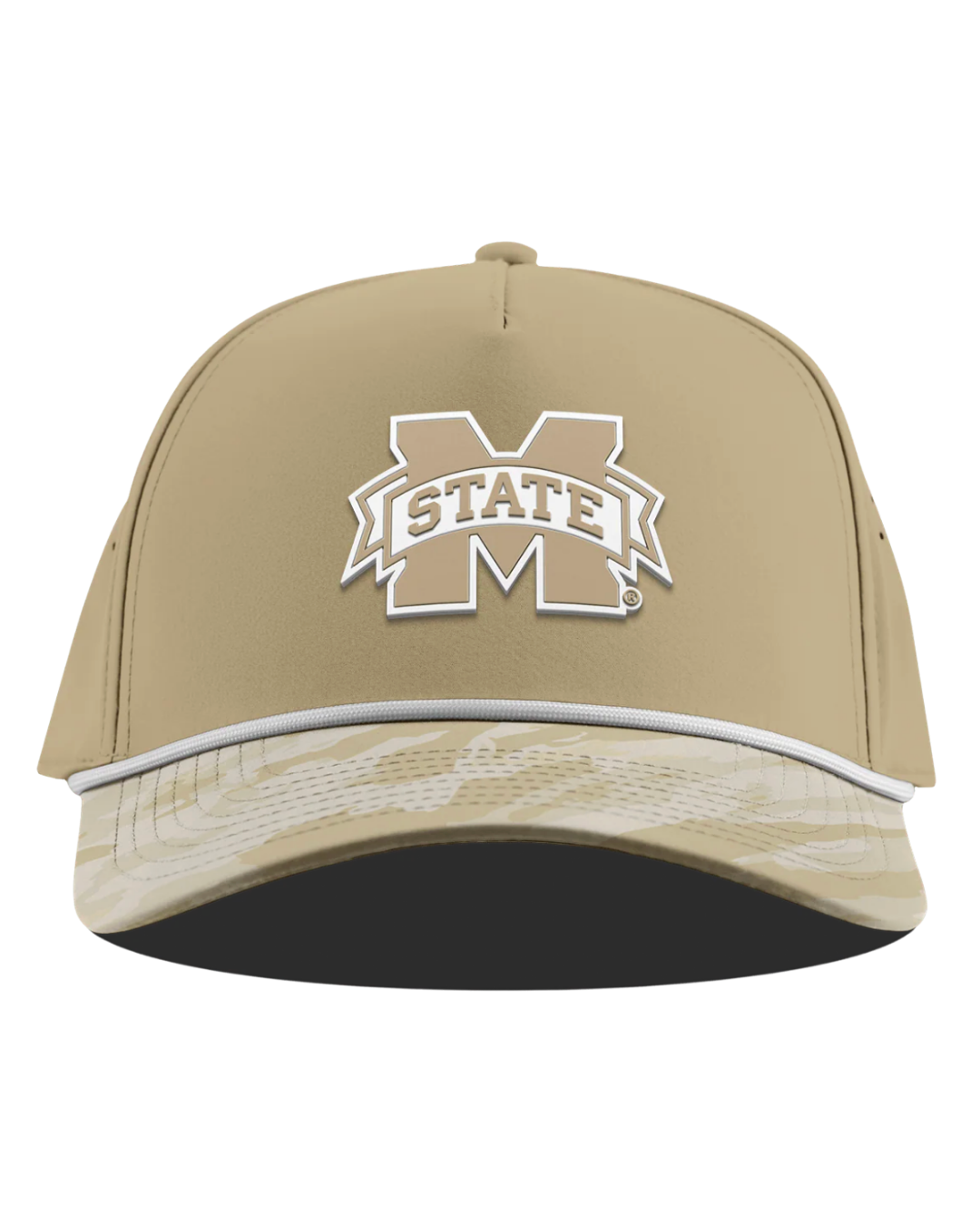 Mississippi State Branded Bills Desert Camo Series Curved 5 Panel Rope Hat