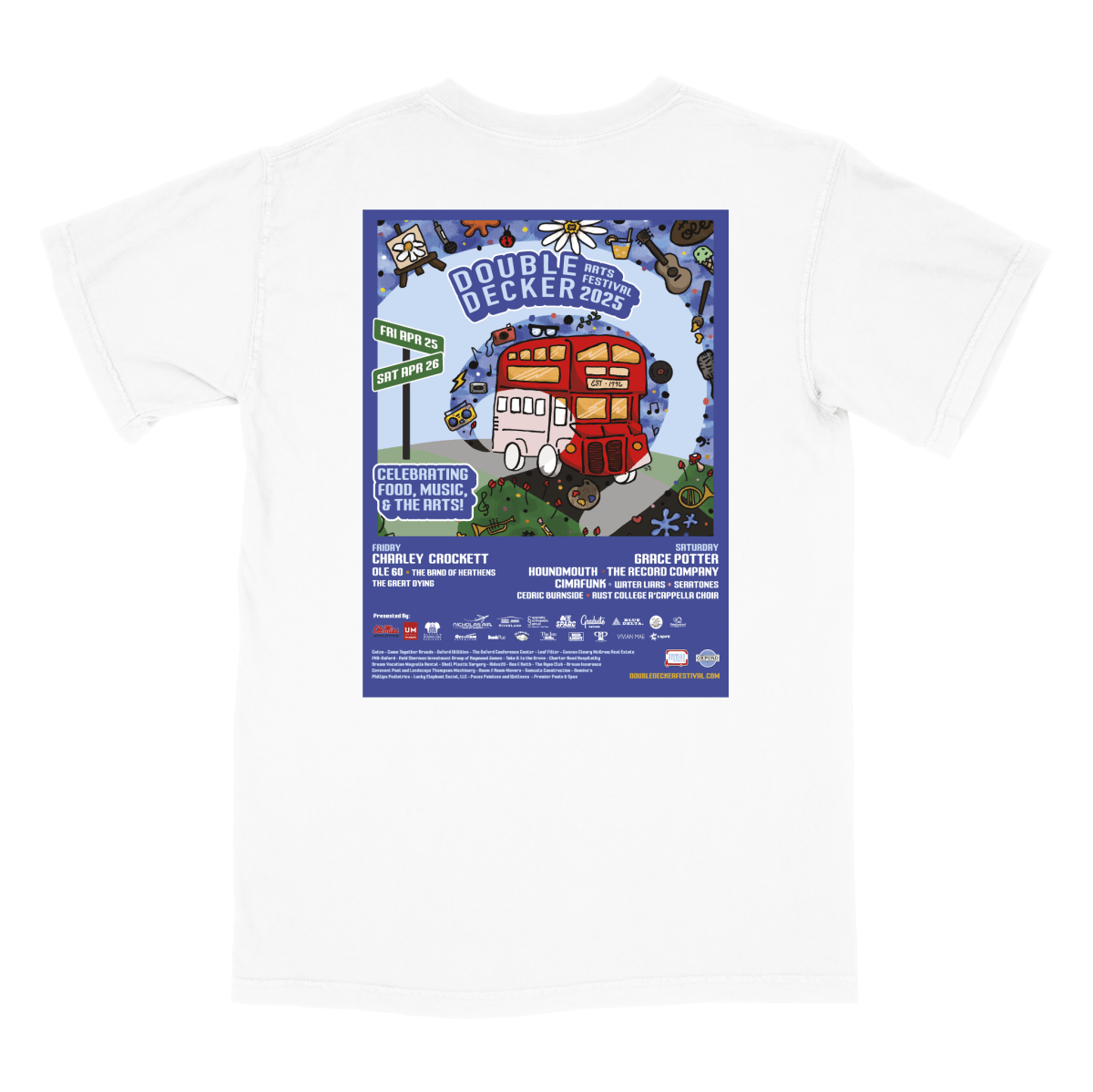 2025 Double Decker Poster T-Shirt - Shop B - Unlimited - men tee