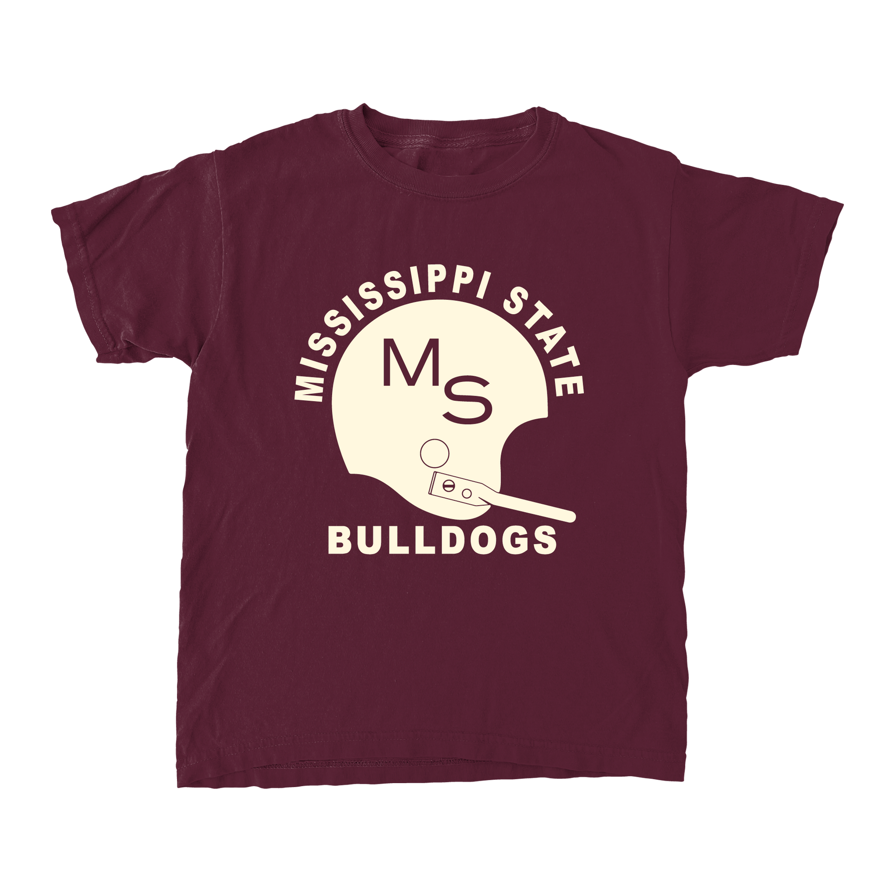 Mississippi State Throwback Football Helmet Youth T-Shirt