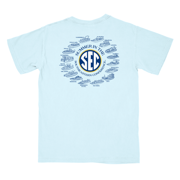 Mississippi State University SEC Summer Boats T-Shirt