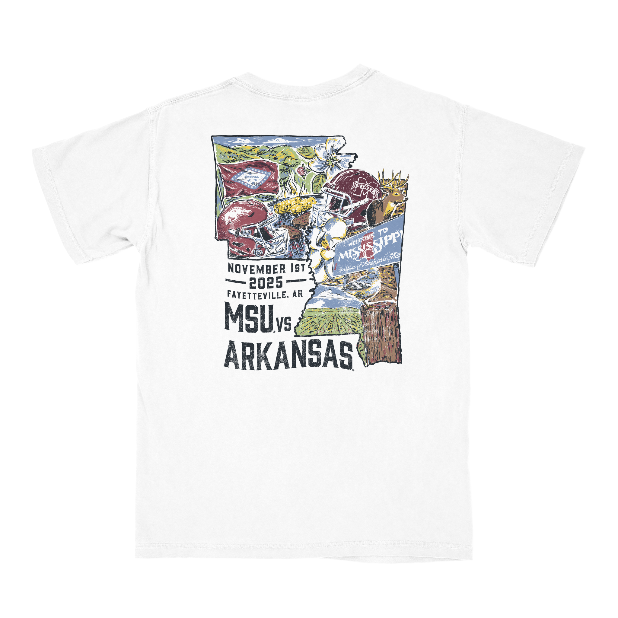 Arkansas vs Mississippi State Game Day 2025 T-Shirt