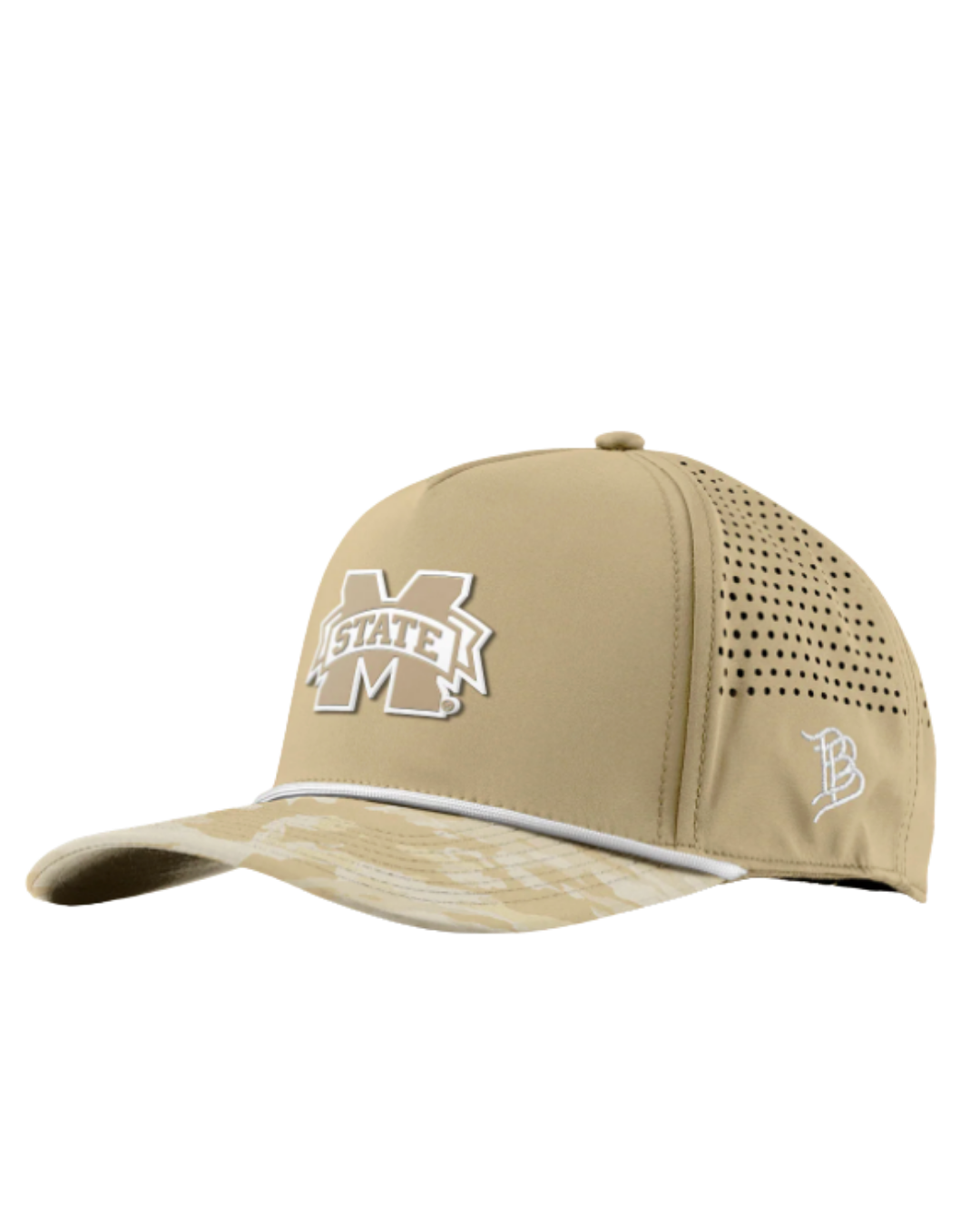 Mississippi State Branded Bills Desert Camo Series Curved 5 Panel Rope Hat