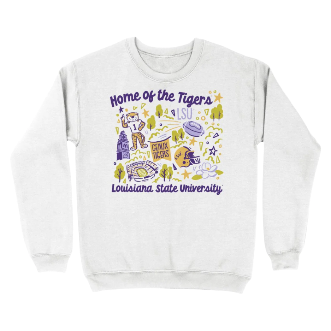 LSU School Icons Sweatshirt