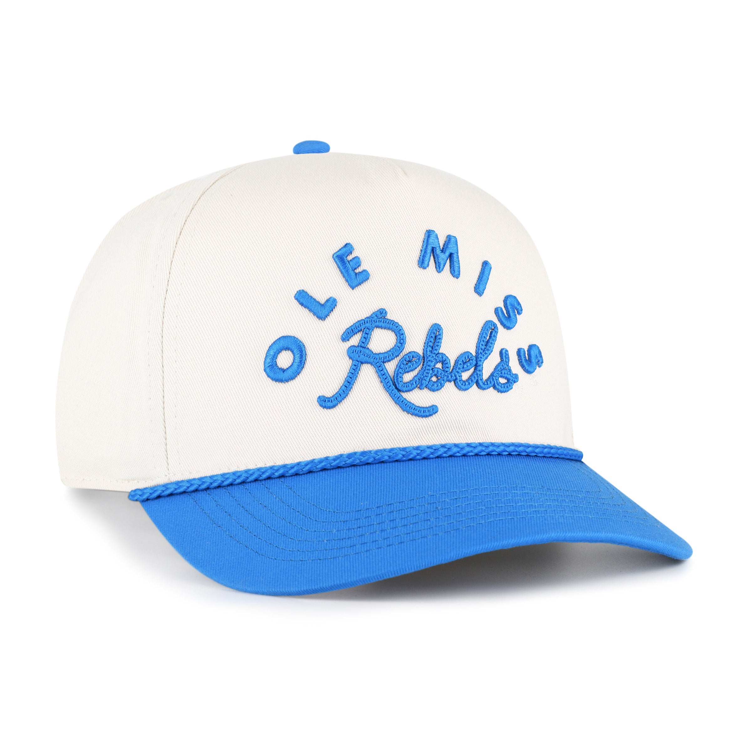 Ole Miss Rebels Natural Rope Script 47 Brand Hitch Hat