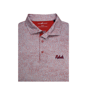 Ole Miss Horn Legend Speckled Pattern Polo