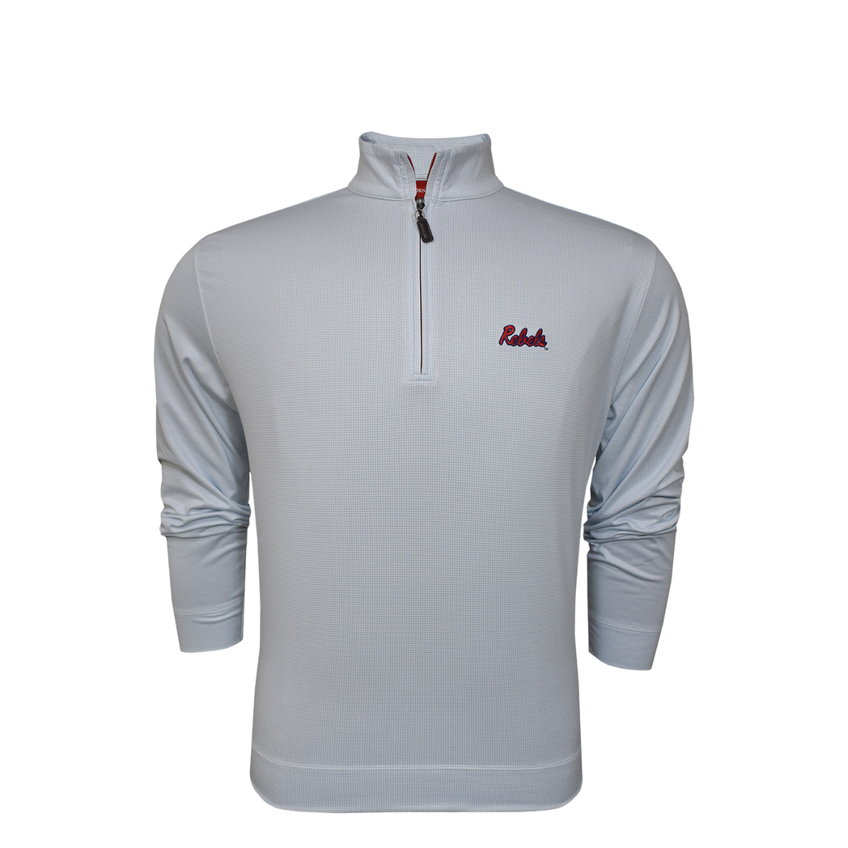 University of Mississippi Horn Legend Houndstooth 1/4 Zip Pullover