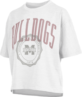 MSU Pressbox Lawrence Waist Length Motley Crew T-Shirt