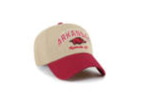 Arkansas 47 Brand Khaki Local Clean Up Hat