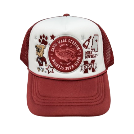 Mississippi State Bulldogs Layered Patch Hat