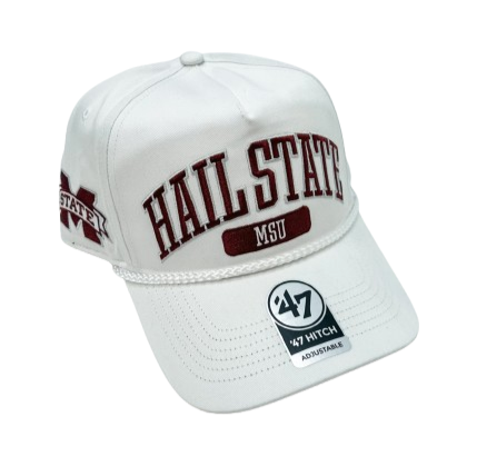 MSU 47 Brand White Local Arch Hitch Hat