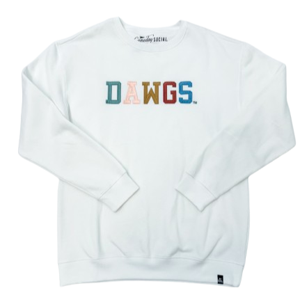 MSU Embroidered Dawgs Crewneck Sweatshirt