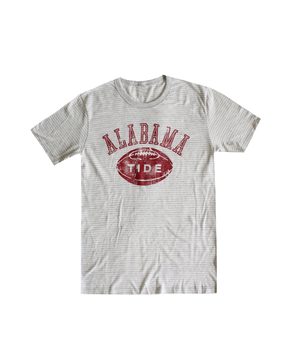 Alabama Tide Football Striped T - Shirt - Shop B - Unlimited - men tee