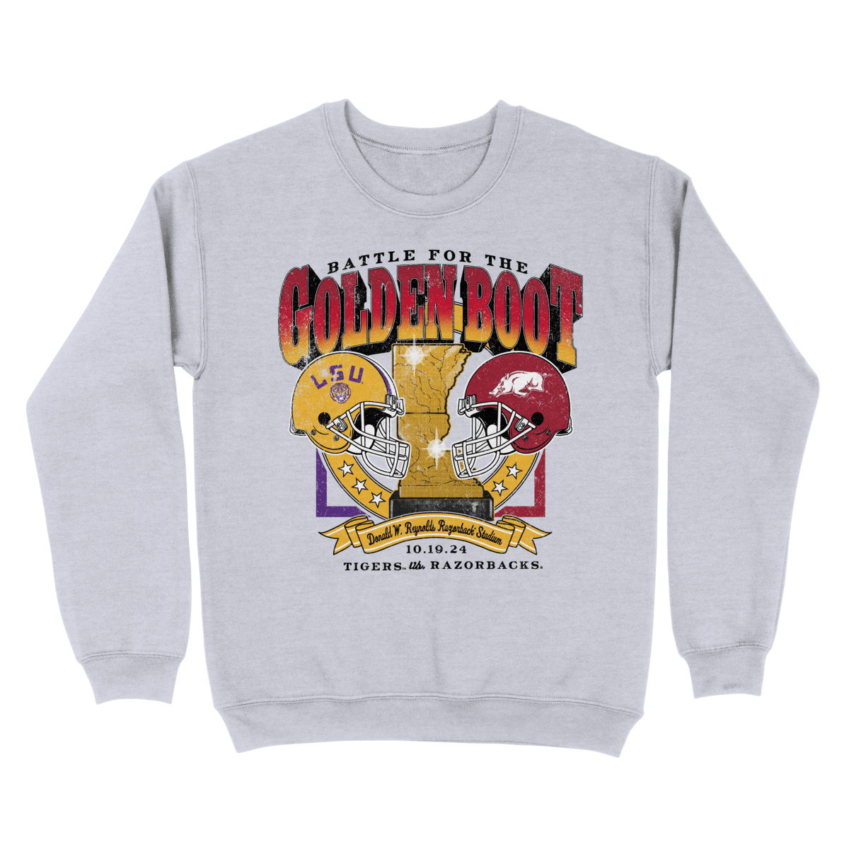 Arkansas Battle for the Golden Boot Sweatshirt Game Day 2024 - Shop B - Unlimited - men fleece