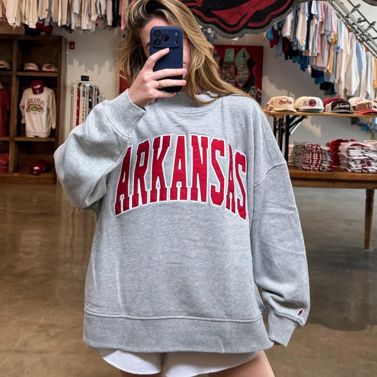 Arkansas Bold Mockneck - Game Day Apparel - 