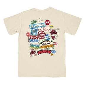 Arkansas Button Stash T-Shirt - Shop B - Unlimited - men tee