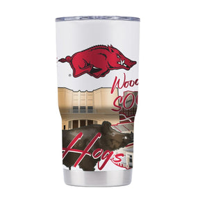 Arkansas Campus Icons Tumbler - Shop B - Unlimited - novelty drinkware