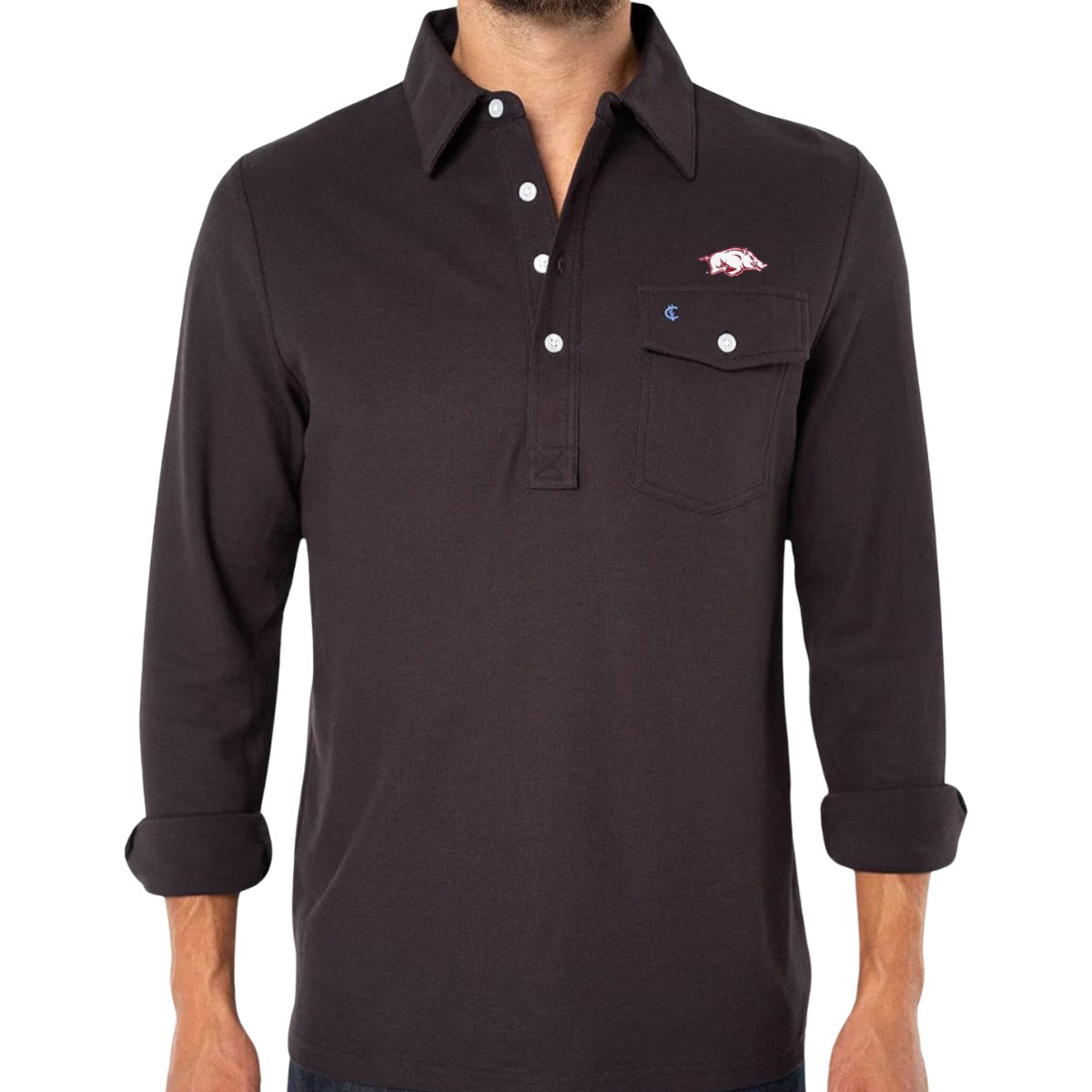 Arkansas Criquet Long Sleeve Players Shirt - Shop B - Unlimited - men resort