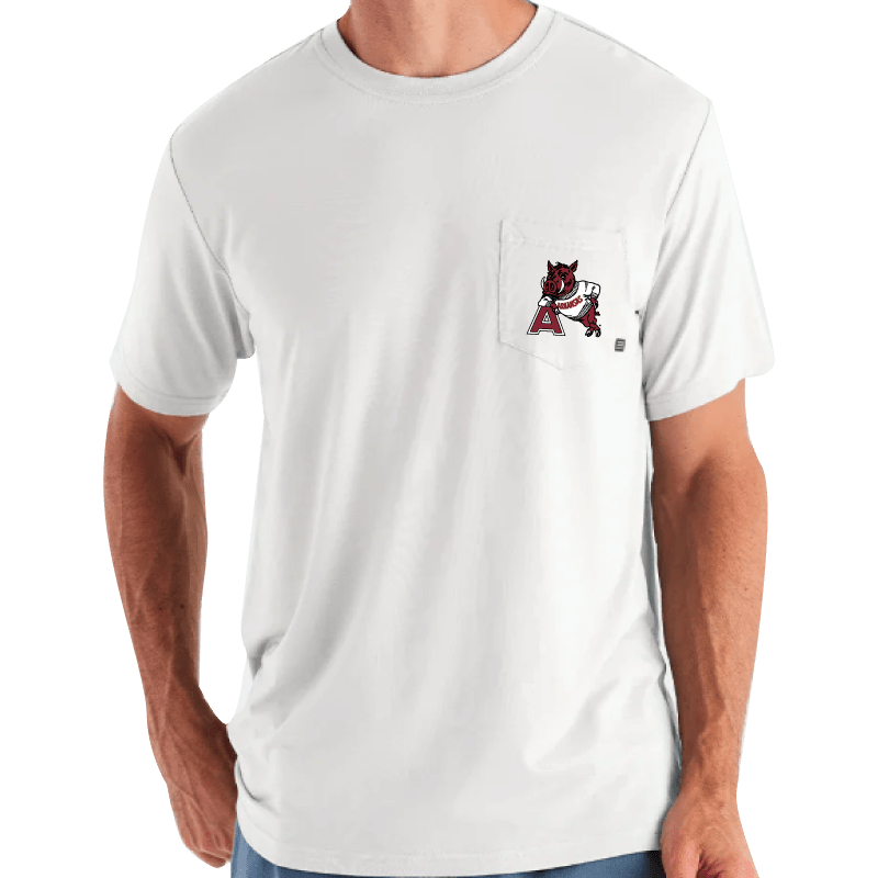 Arkansas Free Fly Men's Bamboo Flex Leaning Hog Pocket Tee - Shop B - Unlimited - men tee