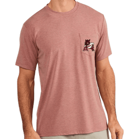 Arkansas Free Fly Men's Bamboo Flex Leaning Hog Pocket Tee - Shop B - Unlimited - men tee