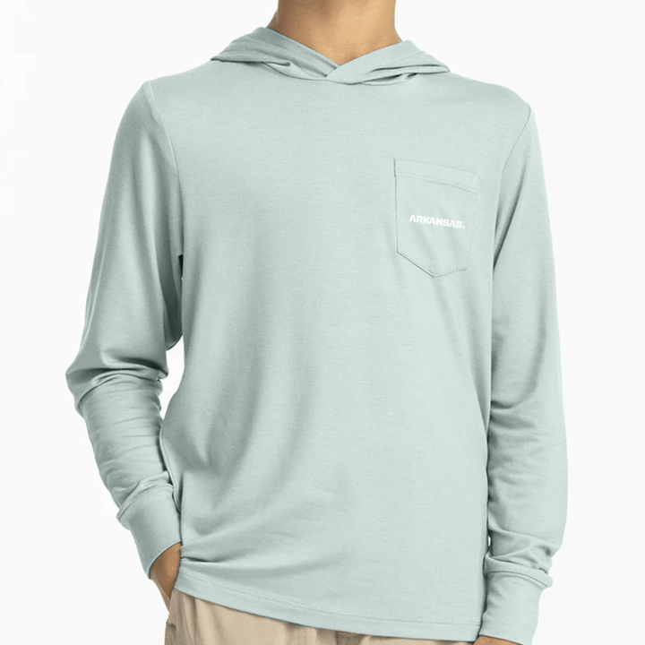 Arkansas Free Fly Youth Bamboo Shade Hoodie - Shop B - Unlimited - 