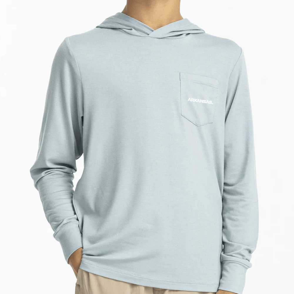 Arkansas Free Fly Youth Bamboo Shade Hoodie - Shop B - Unlimited - 