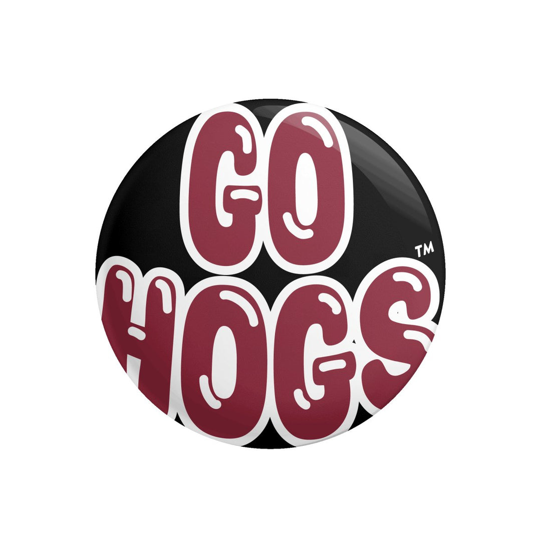 Arkansas Funky Mascot Button - Shop B - Unlimited - novelty pin