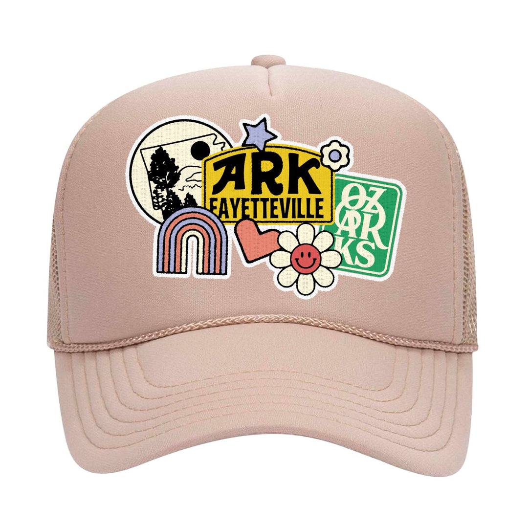 Arkansas Funky Patch Hat - Shop B - Unlimited - caps adjustable