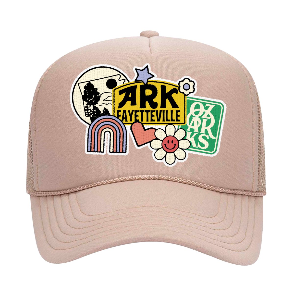 Arkansas Funky Patch Hat - Shop B - Unlimited - caps adjustable