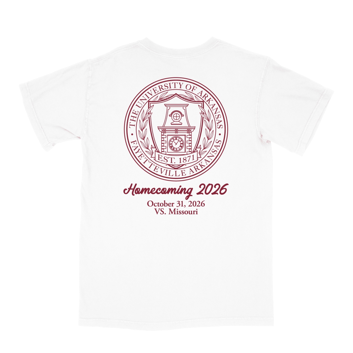 Arkansas Homecoming 2026 T-Shirt - Game Day Apparel -