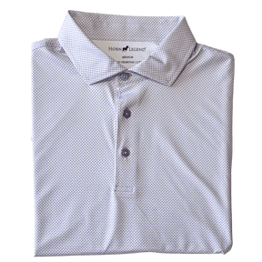 Arkansas Horn Legend State Dot Pattern Polo - Shop B - Unlimited - men resort