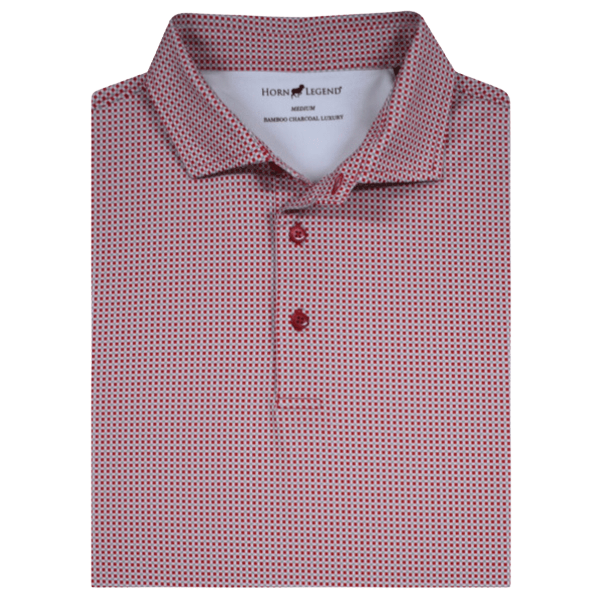 Arkansas Horn Legend State Dot Pattern Polo - Shop B-Unlimited