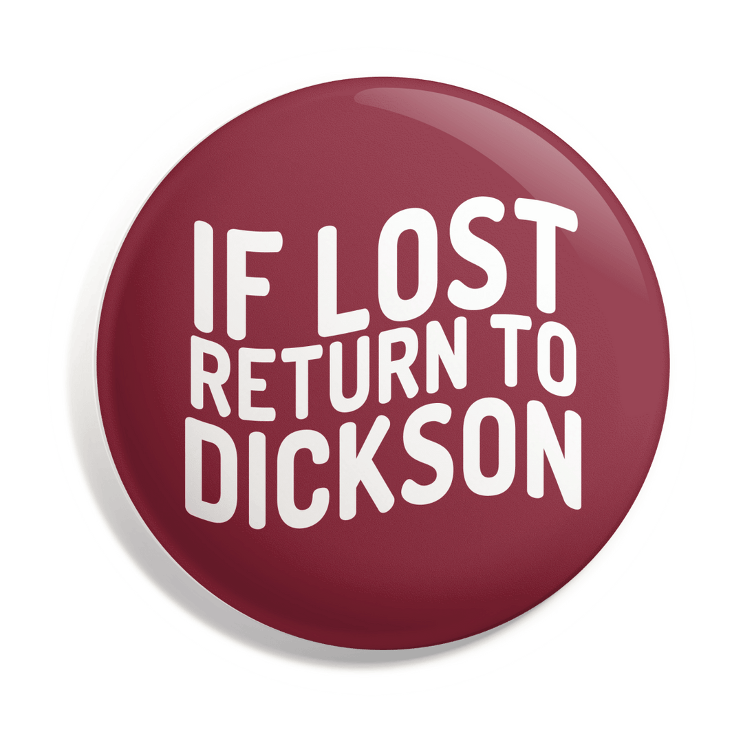 Arkansas If Lost Return To Button - Shop B - Unlimited - novelty pin