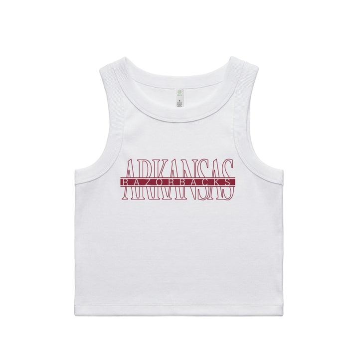 Arkansas Intersecting Collegiate Lines Tank - Shop B - Unlimited - women tank