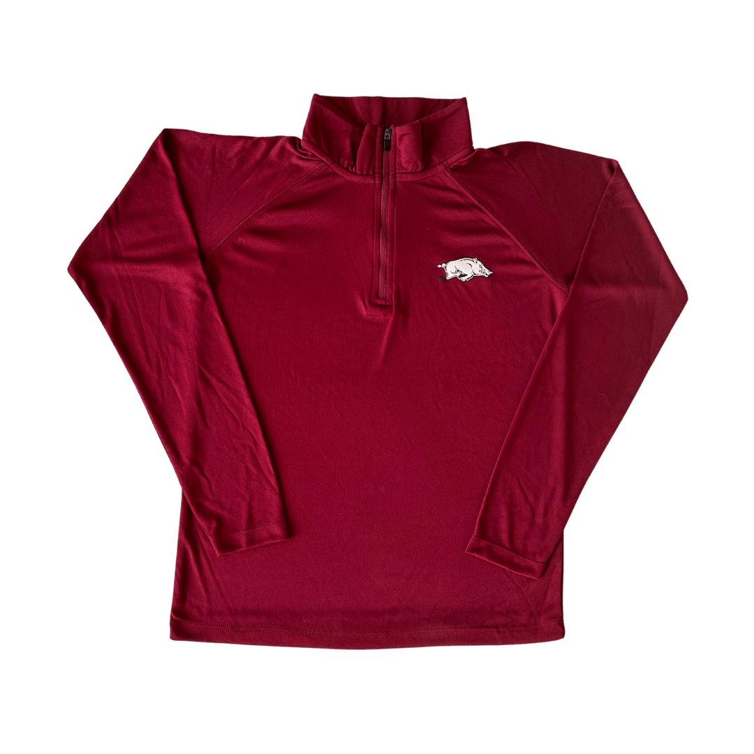 Arkansas Kids Performance Long Sleeve Quarter Zip - Shop B - Unlimited - youth infant