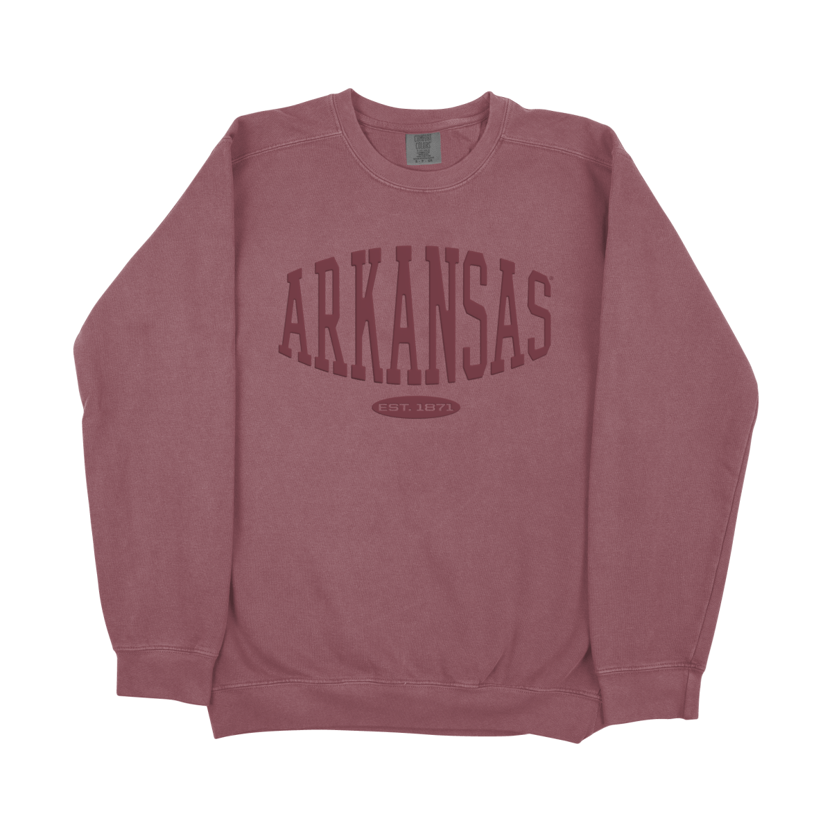 Arkansas Monochrome Collegiate Crewneck Sweatshirt - Shop B - Unlimited - 