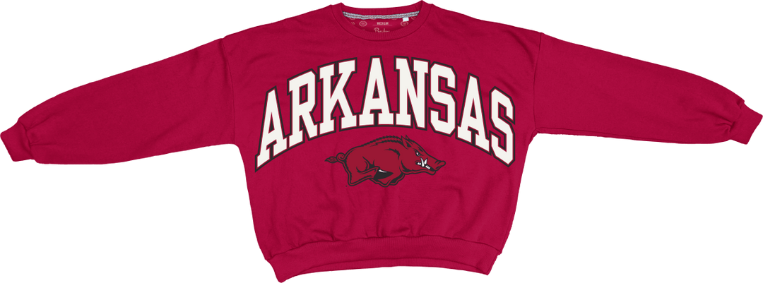 Arkansas Pressbox Arch Logo Janise Sweatshirt - Shop B - Unlimited - men fleece