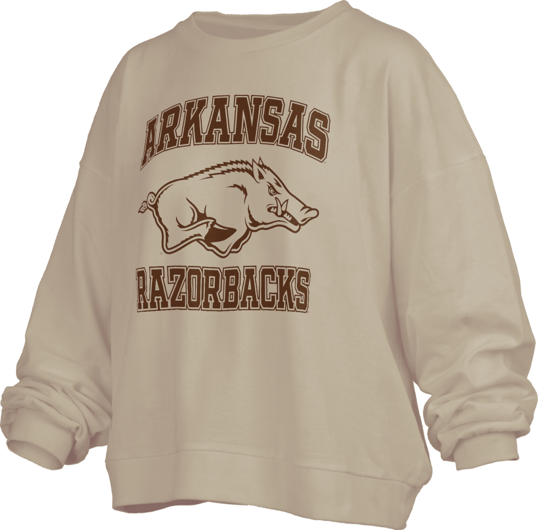 Arkansas Pressbox Monochrome Waist Length Sweatshirt - Shop B - Unlimited - women fleece