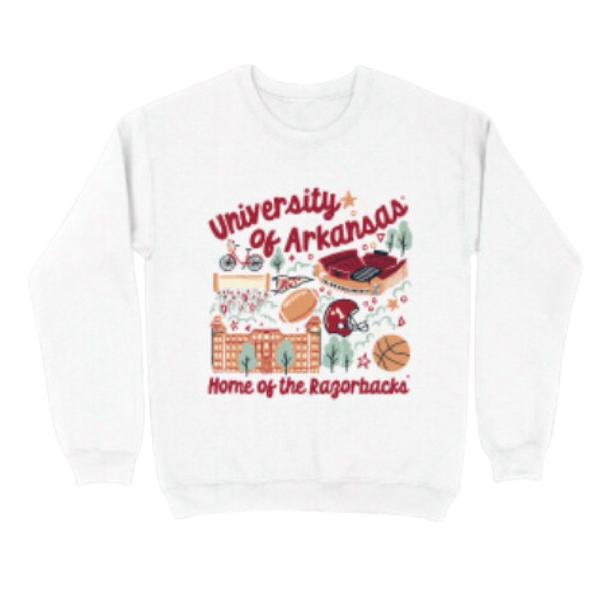 Arkansas School Icons Sweatshirt - Shop B - Unlimited - men fleece