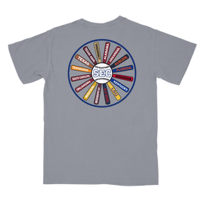 Arkansas SEC Bat Pinwheel T-Shirt - Shop B - Unlimited - men tee