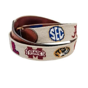 Arkansas SEC Smathers and Branson Needlepoint Belt - Shop B - Unlimited - novelty apparel