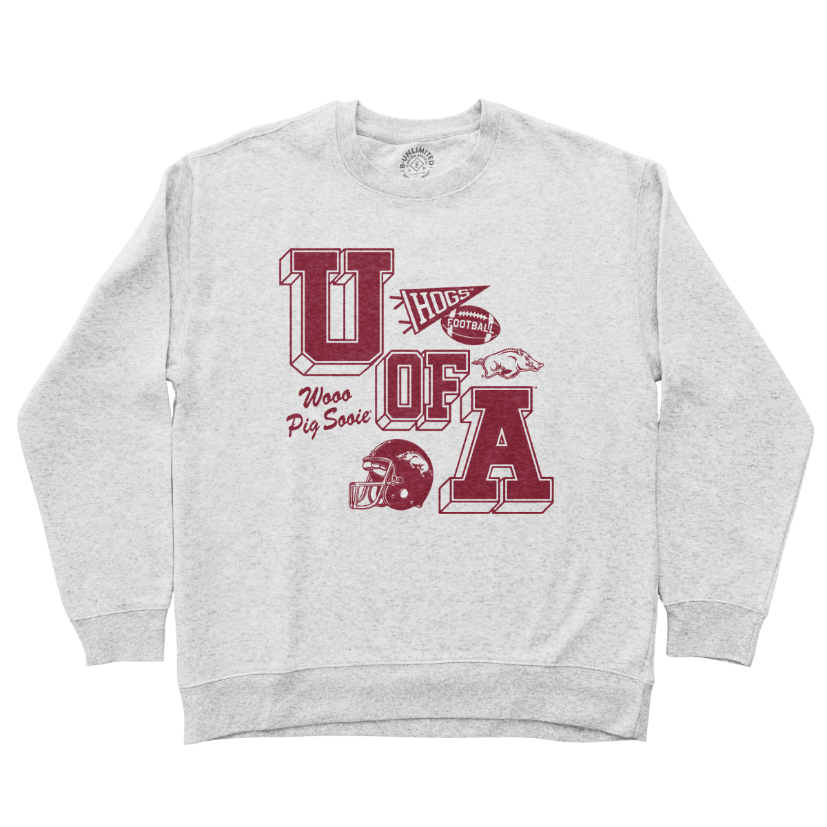 Arkansas Varsity Collage Sweatshirt - Game Day Apparel -