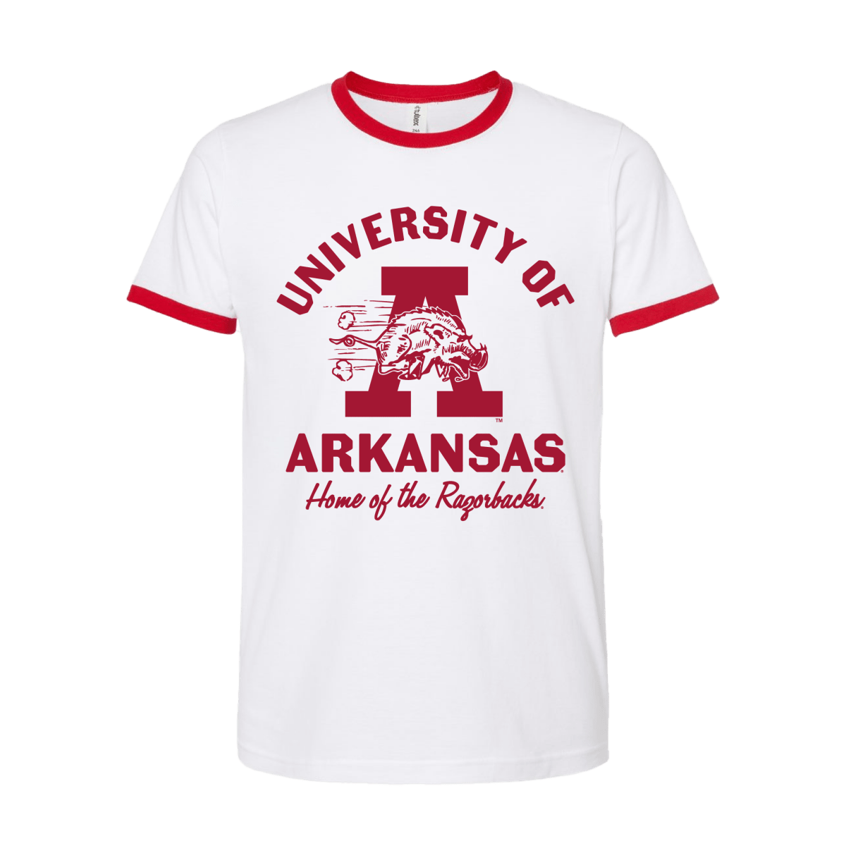 Arkansas Vault Ringer T-Shirt - Game Day Apparel -