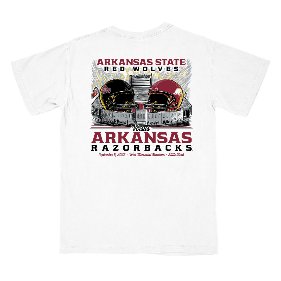 Arkansas vs Arkansas State Game Day 2025 T-Shirt - Shop B - Unlimited - 