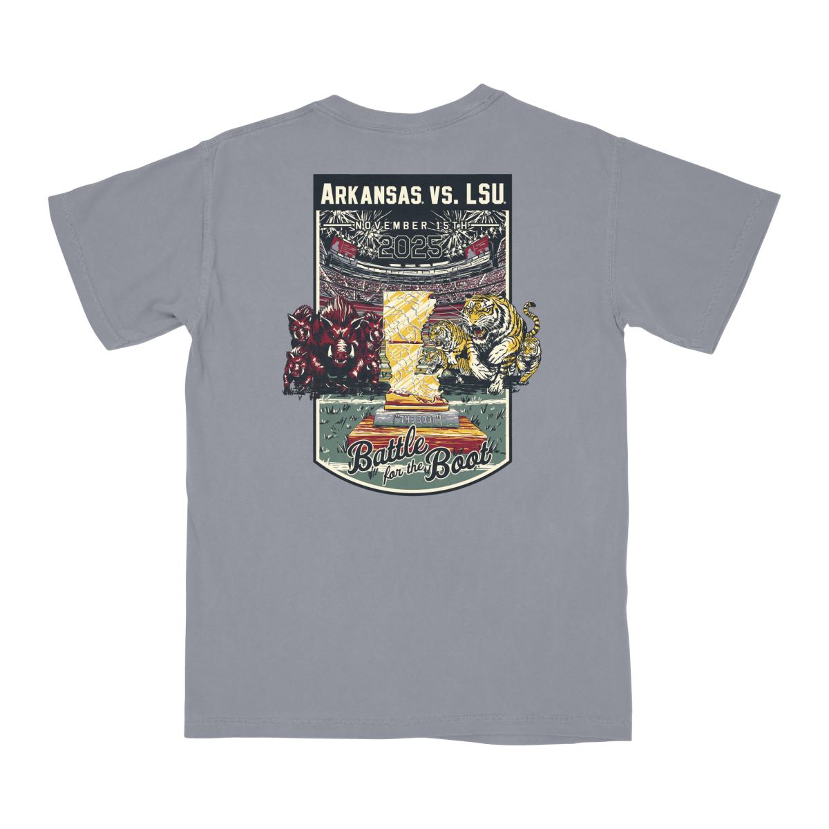 Arkansas vs LSU Game Day 2025 T-Shirt - Shop B - Unlimited - 