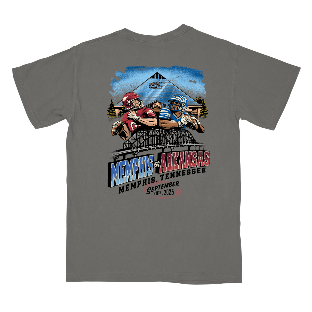 Arkansas vs Memphis Game Day 2025 T-Shirt - Shop B - Unlimited - 