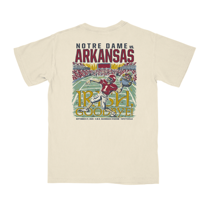 Arkansas vs Notre Dame Game Day 2025 T-Shirt - Shop B - Unlimited - 
