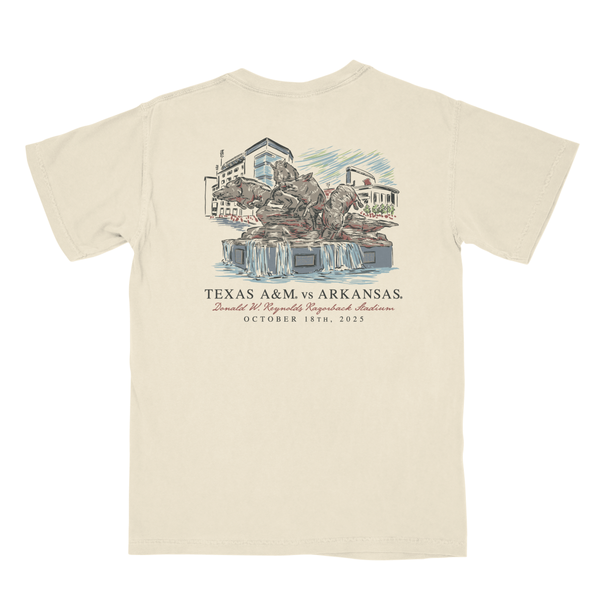 Arkansas vs Texas A&M Game Day 2025 T-Shirt - Shop B - Unlimited - 