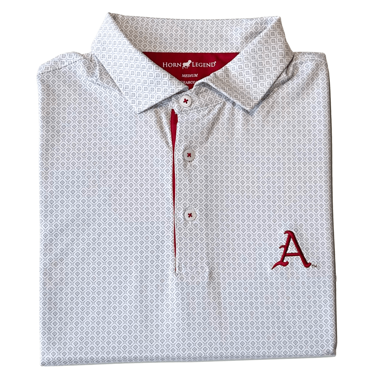 Arknasas Horn Legend Baseball Pattern Polo - Shop B-Unlimited