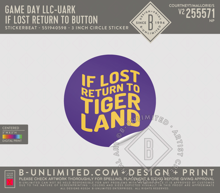 Baton Rouge Die Cut Stickers - Shop B - Unlimited - novelty sticker